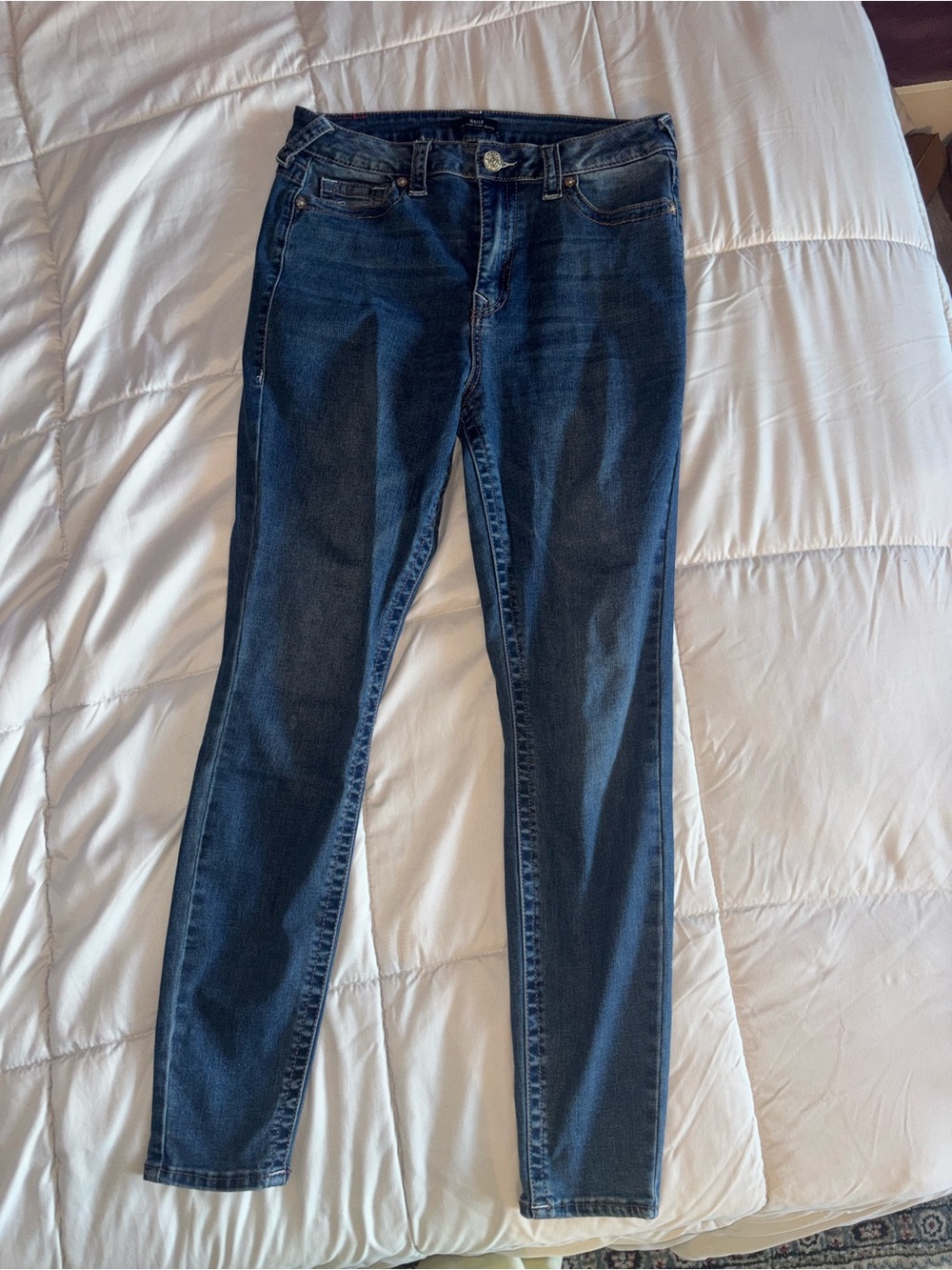 True Religion Women's Dark Indigo Skinny Jeans